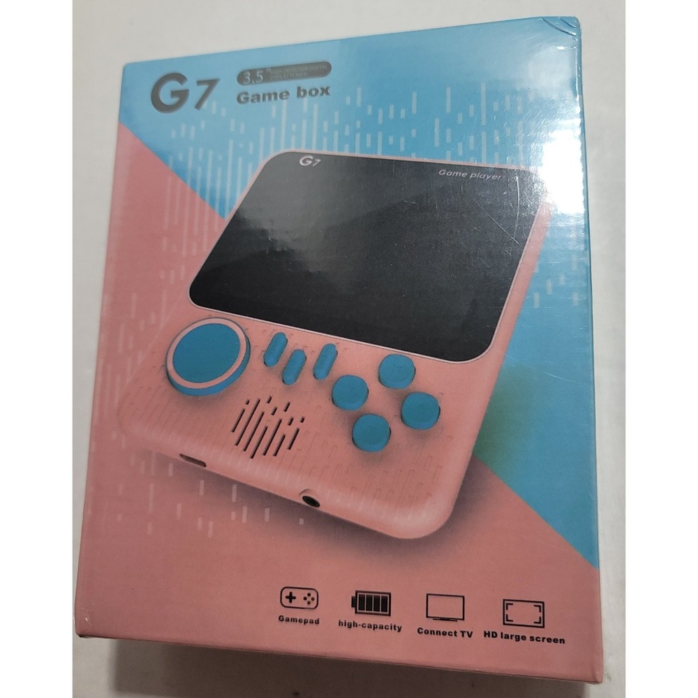 New - G7 Game Box Handheld Electronic Game Player 3.5" Screen w/ AV & USB Cables